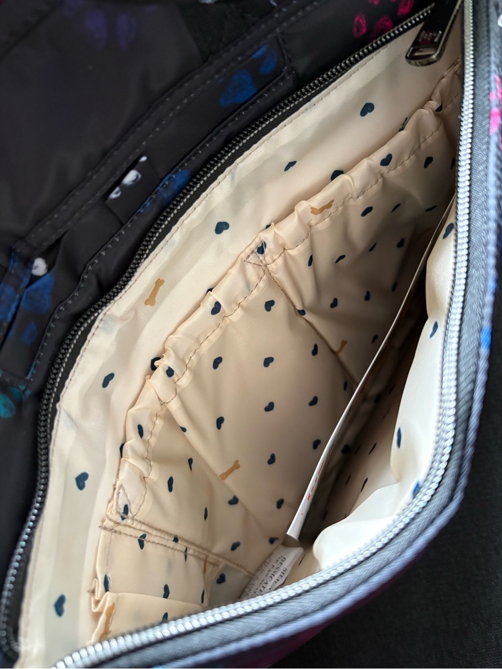 Lug Cabby SE Tote Bag Purse — Wildflower Multi Gray Yellow Pink Blue Red Green - Picture 11 of 16